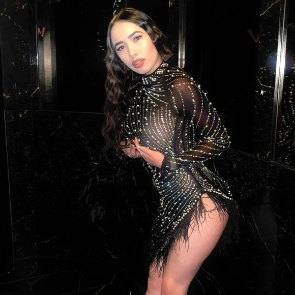 diamonds and pearls mini dress diamonds and pearls mini dress Kimber Pearl And Rhinestone Mesh Mini Dress